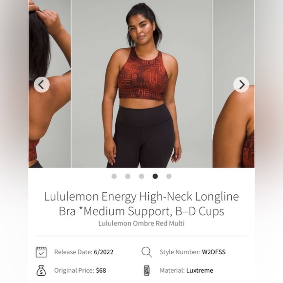 Lululemon Energy High-Neck Longline Bra - Picture 6 of 7